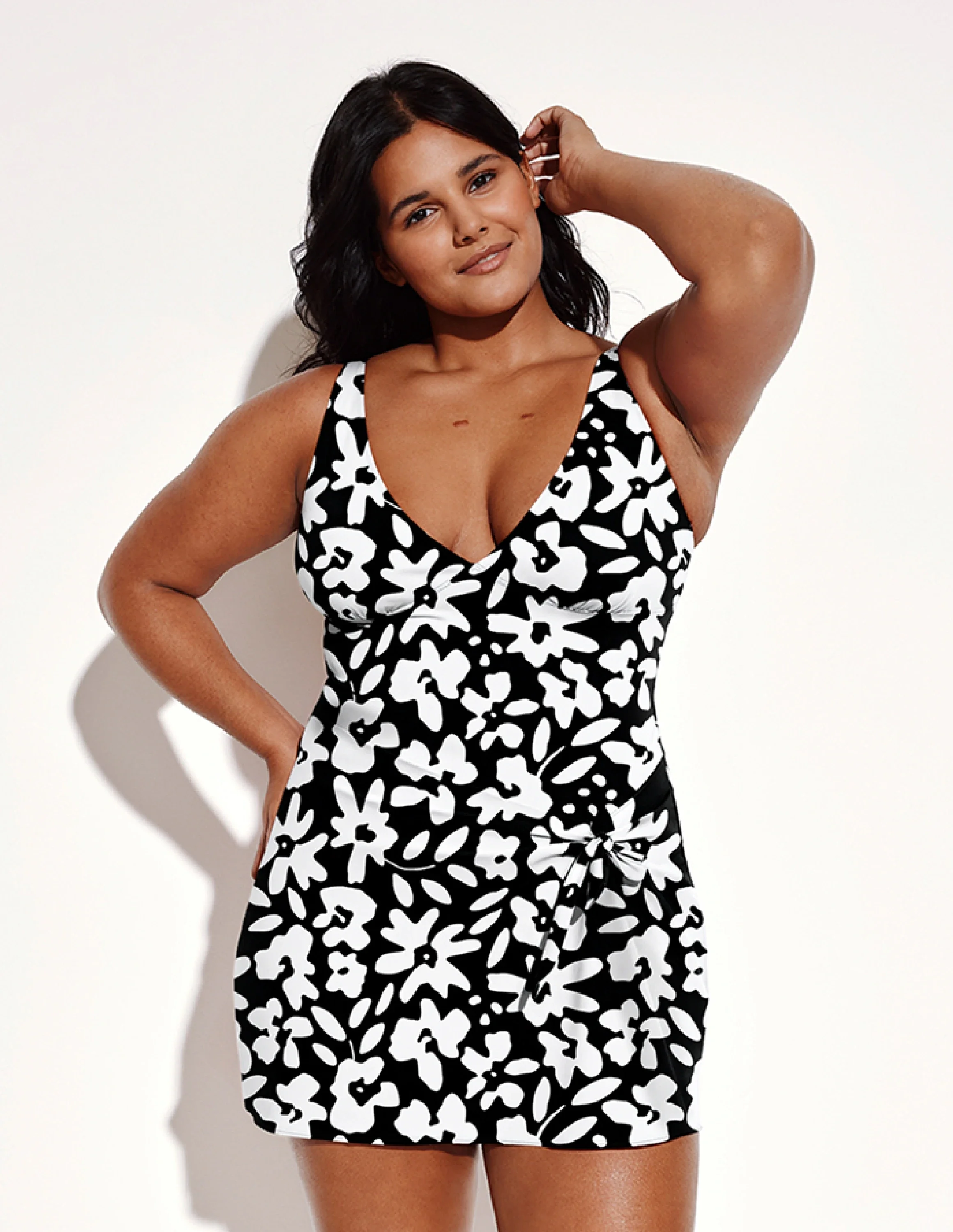 Leakproof Sculpt Deep V Swim Dress - Image 8