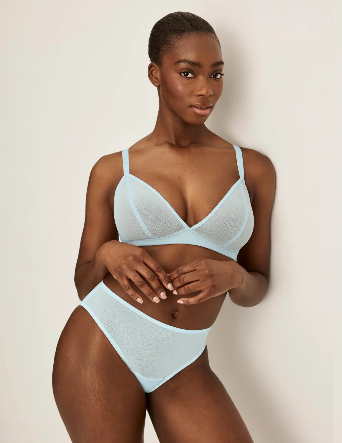 Mesh Deep V Bra - Image 42