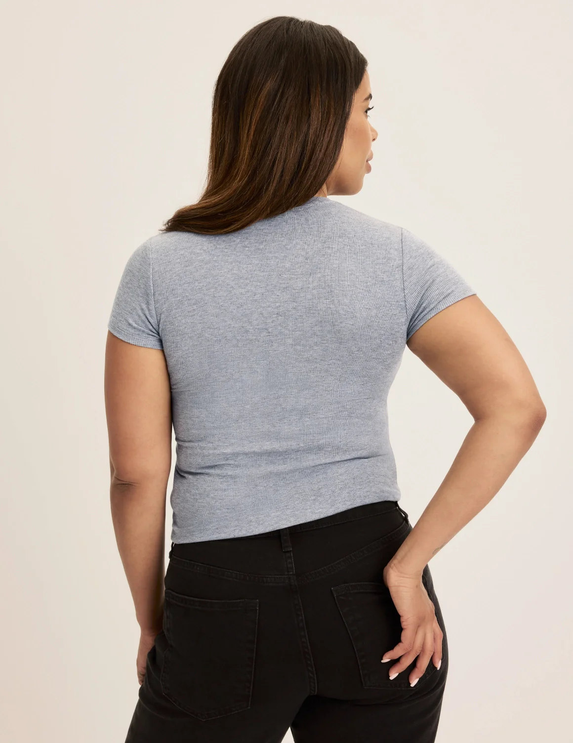 Modal Rib T-Shirt - Image 30