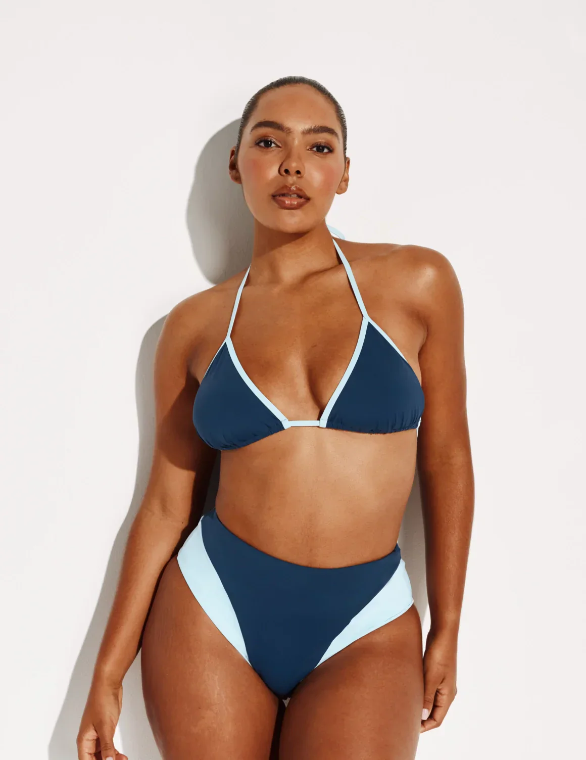 Triangle Bikini Top - Color Block - Last Call - Image 7